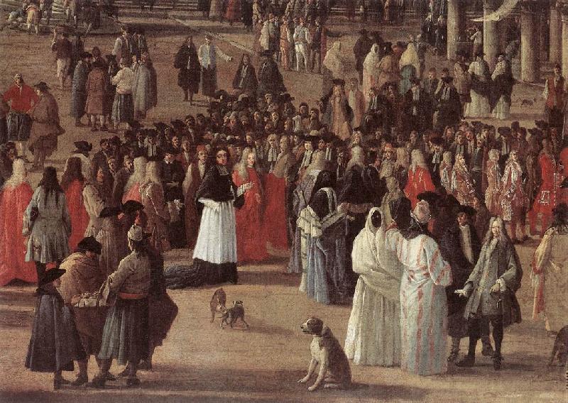 The Reception of Cardinal Cesar d Estrees (detail), CARLEVARIS, Luca
